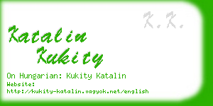 katalin kukity business card